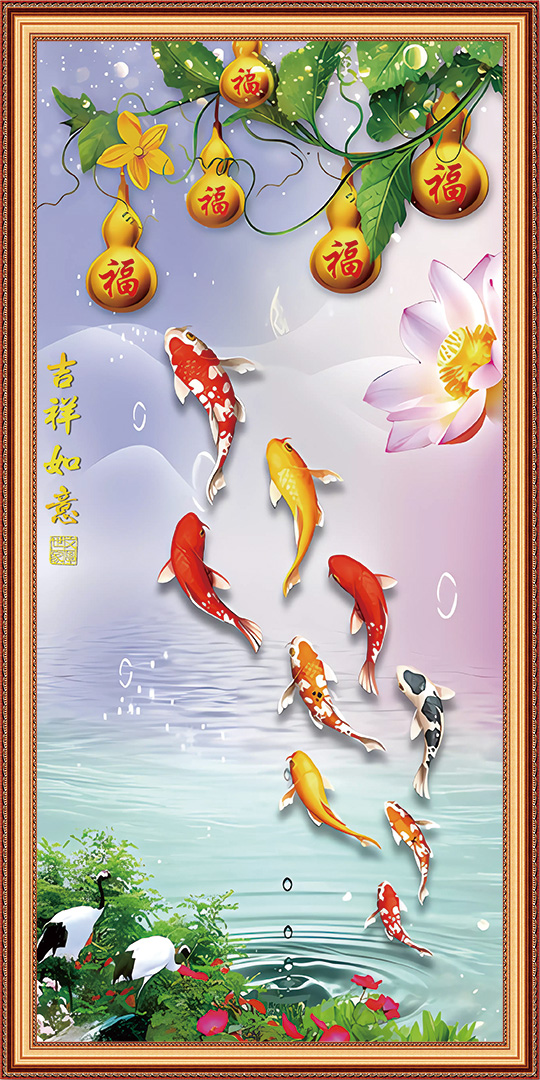 客厅沙发背景墙 橙色抽象挂画 现代简约肌理装饰画 新款高档落地画